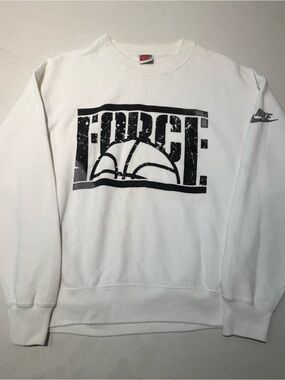 Nike 1980s Made in the USA White Sweater